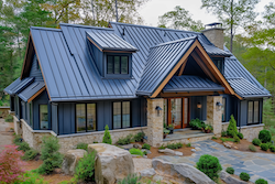 House with a metal roof