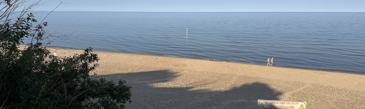 Tunnel Park overlooking Lake Michigan in Holland, Michigan